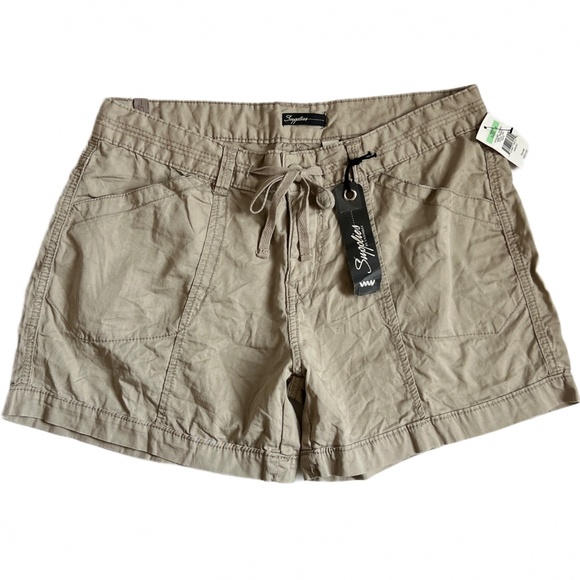 Supplies By Union Bay Khaki Cargo Shorts Size 8 - Picture 1 of 13